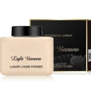 K.Y.L.Plus Professional Waterproof Long Lasting Light Banana HD Makeup Setting Loose Face Powder Compact With Brush High Coverage For Glowing For Girls & Women Natural Finish Pack Of 2