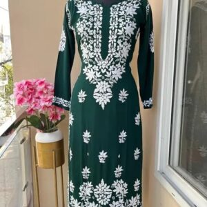 Premium chikankari modal kurti and plazzo set