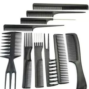 COMBO OF PROFESSIONAL 10 PCS STYLISH COMB SET