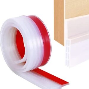 Silicon Door Bottom Sealing Strip | Self Adhesive Door Gap Filler Rubber | Door Bottom Sealing Strip Guard | Protector from Cockroach, Insect, Bugs, Air & Dust | (39 Inch)