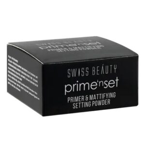 Swiss Beauty Primer & Mattifying Setting Powder, (10gm)