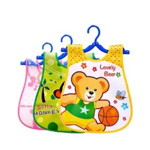Baby bib apron daily food catcher waterproof and washable