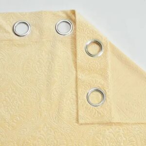 Premium Velvet Embossed Curtain Set of 2 pc
