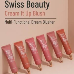 Swiss Beauty Cream It Up Cream Blusher (Cheeky Peach,10ml)