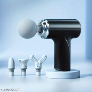 Mini Massage Gun Deep Tissue Portable 6 Speeds Handheld Muscle Massager with 4 Massage Heads 1800mAh Battery And Type-C Charging for Muscle Pain Relief Recovery Black