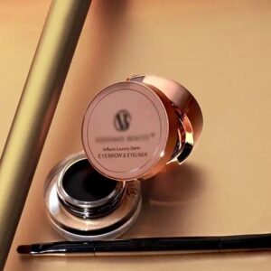 Veeyomee Beauty 2in 1 24 Hour Long Lasting Waterproof and Smudge Proof Eye Brow Powder & Gel Eye Liner