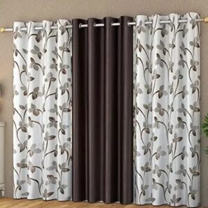 Some Thing New Digitale Print Curtain Pack Of 3 Size 7ft