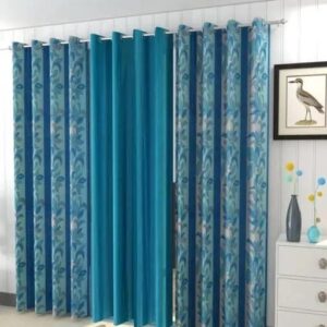 SOME THING NEW Endica Printed Combo 3piece Bail Curtain Size 7feet Pack Of 3 ( Brown)
