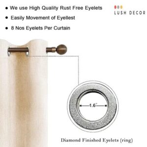 Polyester Eyelet Fitting Window Curtains, pack of 1