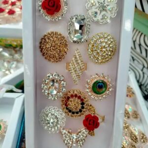 Latest Stlylish set of 12 RINGS for women and girls