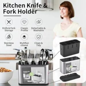 Draining Tableware Storage – Spoon, Knife, Fork, Chopstick, Cutlery Holder/Organizer Stand for Kitchen, Dining Table pack of 1