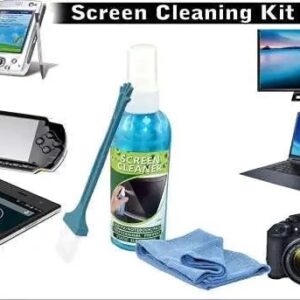 3 in 1 Screen Cleaning Kit with Brush and Micro Cloth for PC, laptops, LCD led mobiles and TV