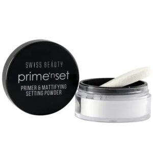 Swiss Beauty Primer & Mattifying Setting Powder, (10gm)