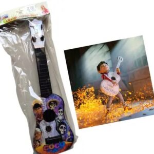 Kids Plastic 4 string Toy Guitar Disney Coco Theme~ Super sound and Elegant Style