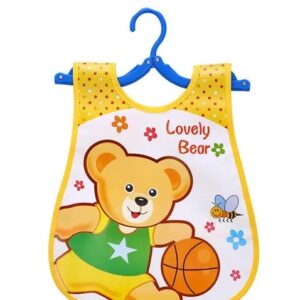 Baby bib apron daily food catcher waterproof and washable