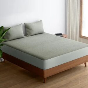 Mattress Protector 100% Terry Cotton Bed Protector Waterproof for Baby Elastic Fitted Waterproof Mattress Protector In Many Size Breathable Bed Cover & Mattress Cover And Gadda Cover for Super King,King,Double, Queen And Single Size Bed And Many Colors With 200 GSM