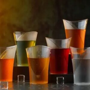 Multipurpose Stylish Glass Set of 6 Pcs Transparent ABS Poly-Carbonate Body Unbreakable Plastic Material (Transparent) 250ml
