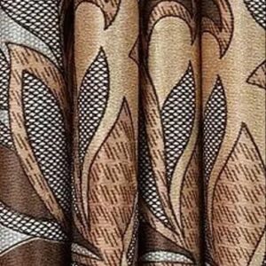 SOME THING NEW Endica Printed Combo 3piece Bail Curtain Size 7feet Pack Of 3 ( Brown)