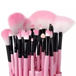 24 Pieces Pink Brush Set
