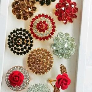 Trandy fancy finger ring, jewellery set pack 12