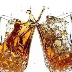 Unbreakable stylish crystal look juice and liquor glass pack of 6