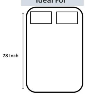 fitted glace cotton king size bedsheet with elastic and 2 pillow covers