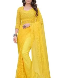 Polly Silk Net Sari