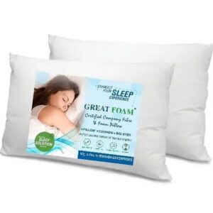 GREAT FOAM FIBRE PILLOW PACK OF 2