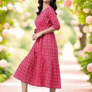 Creations  Kurti Pink Colour