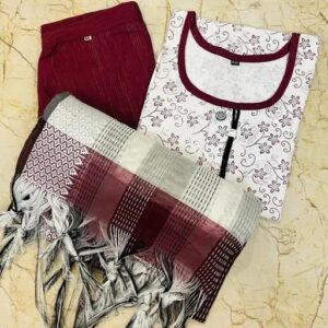 Kurta & Pant With Dupatta Set