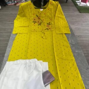 Woman’s Rayon Kurti With Palazzo