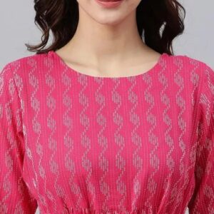 Creations  Kurti Pink Colour