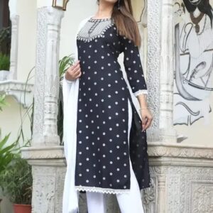 NECK EMROIDERY 3 PC SUIT FOR WOMAN FASHION