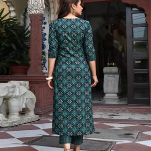 Cotton Kurtis Women’s Printed Cotton Kurti Set kurta set