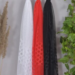 Net Self Design Dupatta For Women Pack Of 3