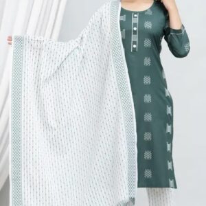 Kurti Pant Set with Dupatta