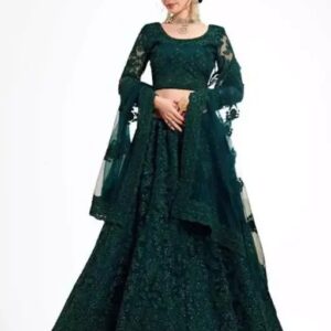 new trending fancy Embroidered, Self Design, Solid, Embellished Semi Stitched Lehenga Choli