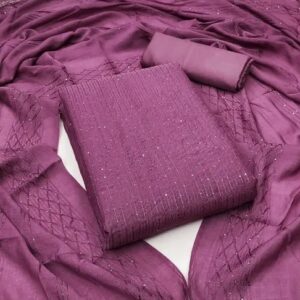 PARTY WEAR SEQUENCE WORK TRENDY SALWAR SUITS MATERIALS FOR WOMEN