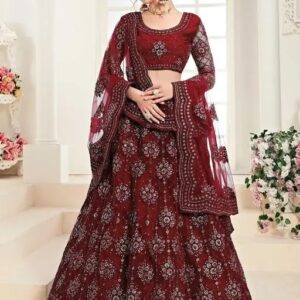 Womans Net Lehenga Choli