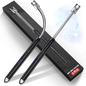 Gas Lighter for Kitchen Use | C-Type Rechargeable Electric Lighter Stove & Candle Lighter with USB Charging Port
